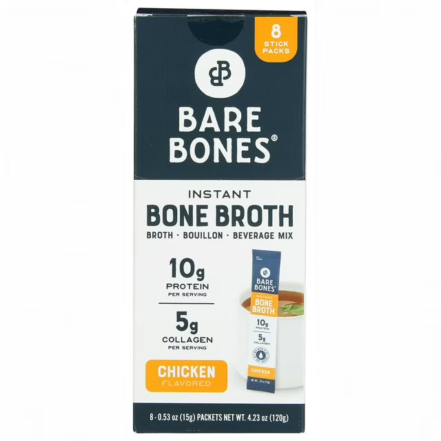 Bare Bones Instant Chicken Bouillon Bone Broth Sticks - 8 packs | Buy American, UK & Asian Groceries in Ghana | Fast Delivery in Accra & Nationwide
Shop authentic international groceries from the USA, UK & Asia in Ghana. Get your favorite snacks, cereals, sauces, and household essentials delivered fast in Accra and across Ghana. Same-day delivery available. WhatsApp: 055-354-7661