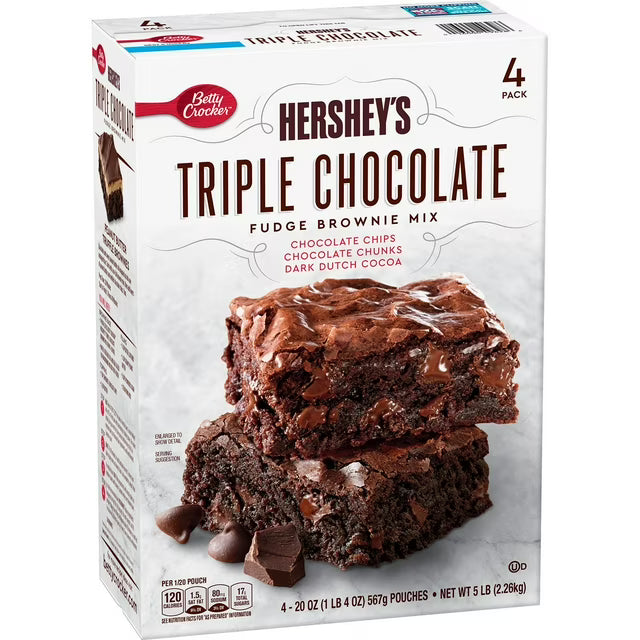 Betty Crocker HERSHEY'S Triple Chocolate Fudge Brownie Mix - 20 oz | Buy American, UK & Asian Groceries in Ghana | Fast Delivery in Accra & Nationwide
Shop authentic international groceries from the USA, UK & Asia in Ghana. Get your favorite snacks, cereals, sauces, and household essentials delivered fast in Accra and across Ghana. Same-day delivery available. WhatsApp: 055-354-7661