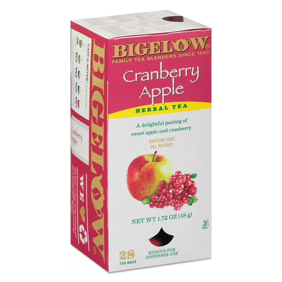Bigelow Cranberry Apple Herbal Tea Bags - 28 ct | Shop authentic international groceries from the USA, UK & Asia in Ghana. Get your favorite snacks, cereals, sauces, and household essentials delivered fast in Accra and across Ghana. Same-day delivery available. WhatsApp: 055-354-7661