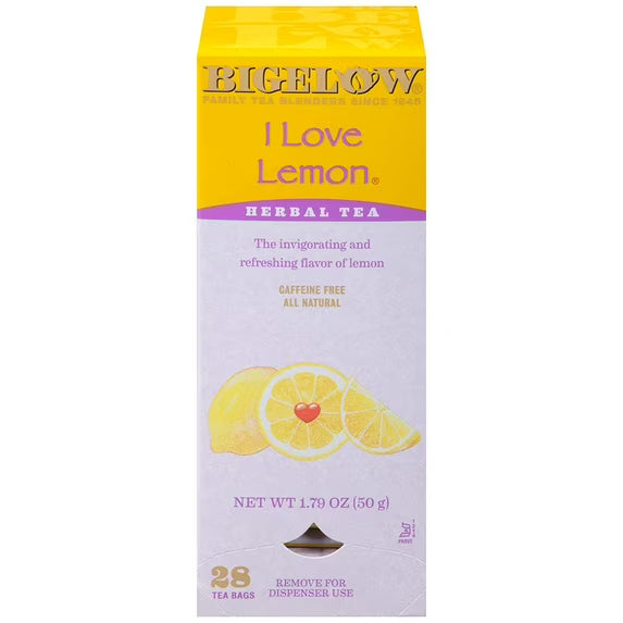 Bigelow I Love Lemon Tea Bags - 28 ct | Shop authentic international groceries from the USA, UK & Asia in Ghana. Get your favorite snacks, cereals, sauces, and household essentials delivered fast in Accra and across Ghana. Same-day delivery available. WhatsApp: 055-354-7661