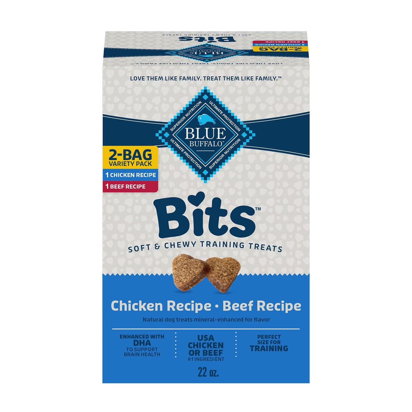 Blue Buffalo Blue Bits Chicken and Beef Variety Pack - 623 g | Shop authentic international groceries from the USA, UK & Asia in Ghana. Get your favorite snacks, cereals, sauces, and household essentials delivered fast in Accra and across Ghana. Same-day delivery available. WhatsApp: 055-354-7661