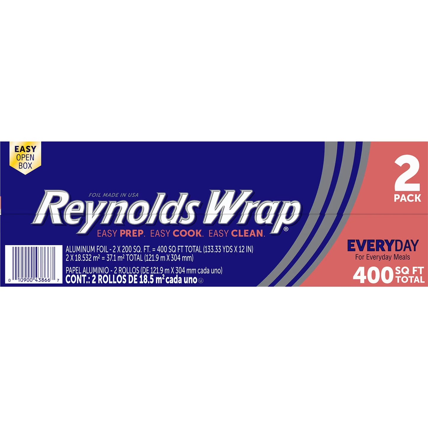 Reynolds Wrap Every Day 12" Aluminum Foil, 200 sq. ft. - 2 pk. | Shop authentic international groceries from the USA, UK & Asia in Ghana. Get your favorite snacks, cereals, sauces, and household essentials delivered fast in Accra and across Ghana. Same-day delivery available. WhatsApp: 055-354-7661