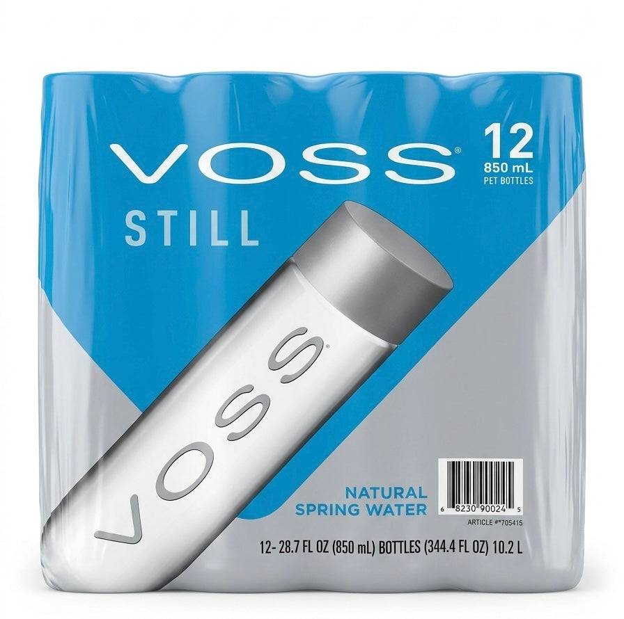 Voss Still Water, 850 ml Plastic Bottle - 12 pk. | Shop authentic international groceries from the USA, UK & Asia in Ghana. Get your favorite snacks, cereals, sauces, and household essentials delivered fast in Accra and across Ghana. Same-day delivery available. WhatsApp: 055-354-7661