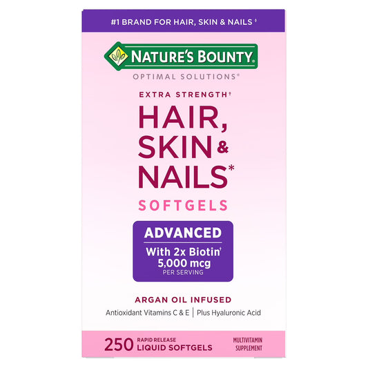 Nature's Bounty Optimal Solutions Advanced Hair, Skin & Nails Softgels - 250 ct