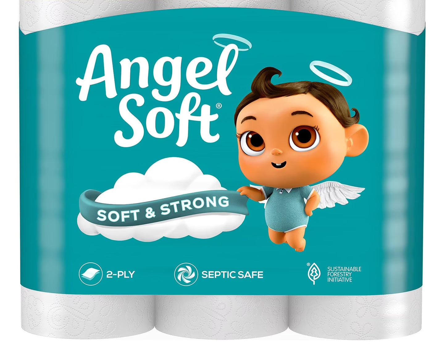 Angel Soft 2-Ply Toilet Paper - 12 rolls | Shop authentic international groceries from the USA, UK & Asia in Ghana. Get your favorite snacks, cereals, sauces, and household essentials delivered fast in Accra and across Ghana. Same-day delivery available. WhatsApp: 055-354-7661