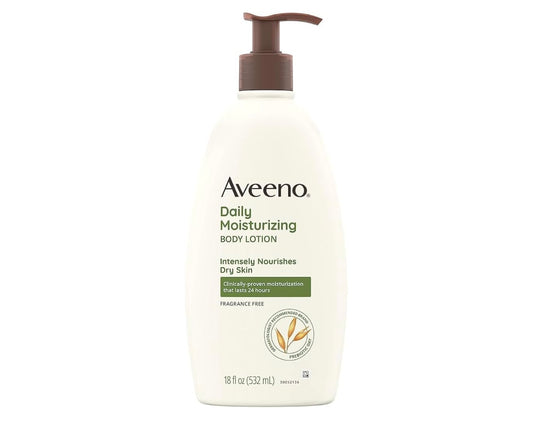 Aveeno Daily Moisturizing Body Lotion - 532 ml | Shop authentic international groceries from the USA, UK & Asia in Ghana. Get your favorite snacks, cereals, sauces, and household essentials delivered fast in Accra and across Ghana. Same-day delivery available. WhatsApp: 055-354-7661