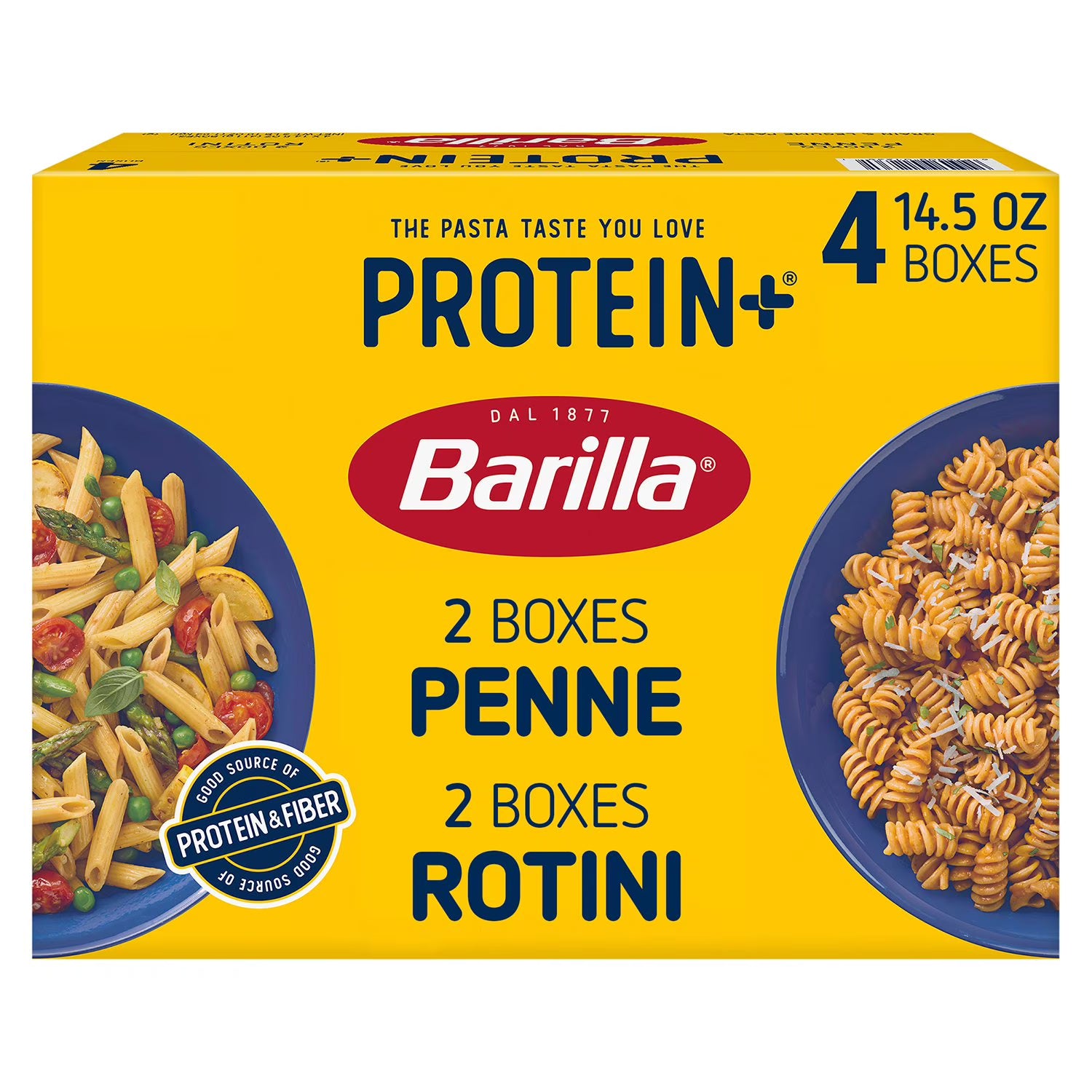 Barilla Protein+ Penne & Rotini - 4 pk. | Shop authentic international groceries from the USA, UK & Asia in Ghana. Get your favorite snacks, cereals, sauces, and household essentials delivered fast in Accra and across Ghana. Same-day delivery available. WhatsApp: 055-354-7661
