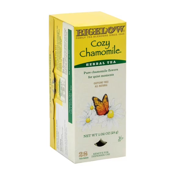 Bigelow Cozy Chamomile Tea Bags - 28 ct | Shop authentic international groceries from the USA, UK & Asia in Ghana. Get your favorite snacks, cereals, sauces, and household essentials delivered fast in Accra and across Ghana. Same-day delivery available. WhatsApp: 055-354-7661