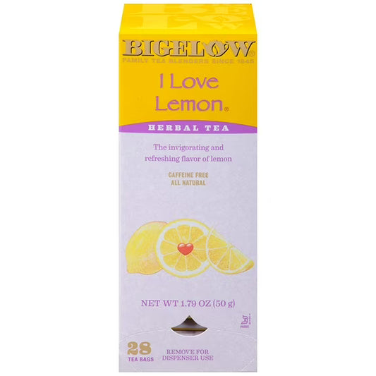 Bigelow I Love Lemon Tea Bags - 28 ct | Shop authentic international groceries from the USA, UK & Asia in Ghana. Get your favorite snacks, cereals, sauces, and household essentials delivered fast in Accra and across Ghana. Same-day delivery available. WhatsApp: 055-354-7661
