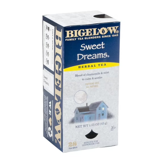 Bigelow Sweet Dreams Herbal Tea Bags - 28 ct | Shop authentic international groceries from the USA, UK & Asia in Ghana. Get your favorite snacks, cereals, sauces, and household essentials delivered fast in Accra and across Ghana. Same-day delivery available. WhatsApp: 055-354-7661
