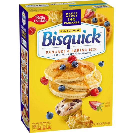 Bisquick Original Pancake and Baking Mix - 96 oz | Buy American, UK & Asian Groceries in Ghana | Fast Delivery in Accra & Nationwide
Shop authentic international groceries from the USA, UK & Asia in Ghana. Get your favorite snacks, cereals, sauces, and household essentials delivered fast in Accra and across Ghana. Same-day delivery available. WhatsApp: 055-354-7661