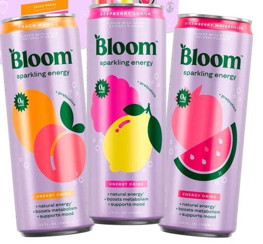Bloom Sparkling Energy Drink - 9 Cans (Half Pack) | Shop authentic international groceries from the USA, UK & Asia in Ghana. Get your favorite snacks, cereals, sauces, and household essentials delivered fast in Accra and across Ghana. Same-day delivery available. WhatsApp: 055-354-7661