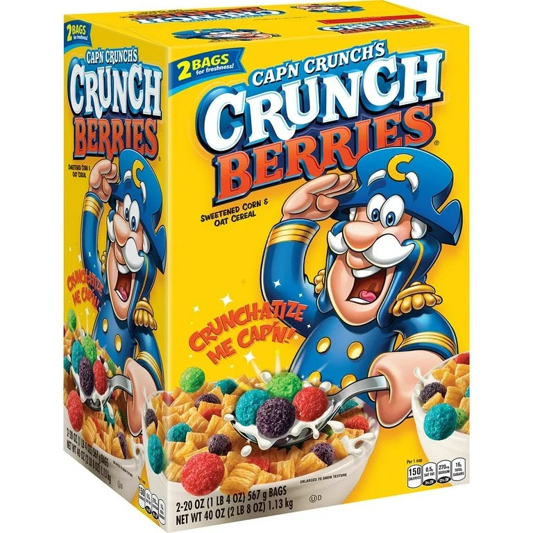 Cap'n Crunch's Crunch Berries Cereal - 40 oz | Buy American, UK & Asian Groceries in Ghana | Fast Delivery in Accra & Nationwide
Shop authentic international groceries from the USA, UK & Asia in Ghana. Get your favorite snacks, cereals, sauces, and household essentials delivered fast in Accra and across Ghana. Same-day delivery available. WhatsApp: 055-354-7661