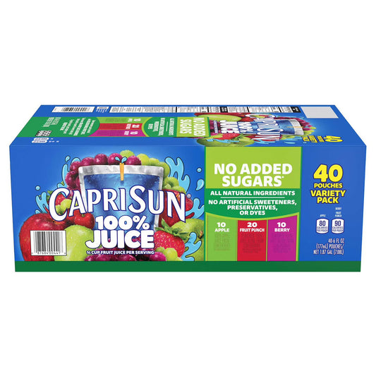 Capri Sun 100% Juice Variety Pack - 40 pk | Buy American, UK & Asian Groceries in Ghana | Fast Delivery in Accra & Nationwide
Shop authentic international groceries from the USA, UK & Asia in Ghana. Get your favorite snacks, cereals, sauces, and household essentials delivered fast in Accra and across Ghana. Same-day delivery available. WhatsApp: 055-354-7661