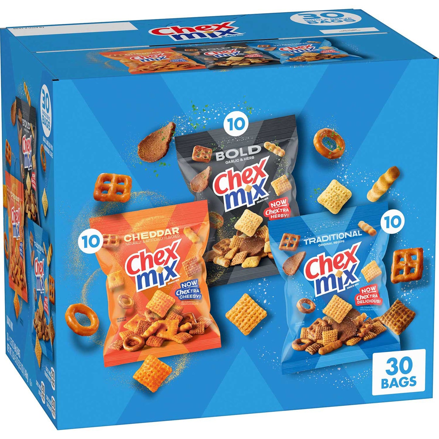 Chex Mix Savory Snack Mix Variety - 30 pk | Shop authentic international groceries from the USA, UK & Asia in Ghana. Get your favorite snacks, cereals, sauces, and household essentials delivered fast in Accra and across Ghana. Same-day delivery available. WhatsApp: 055-354-7661