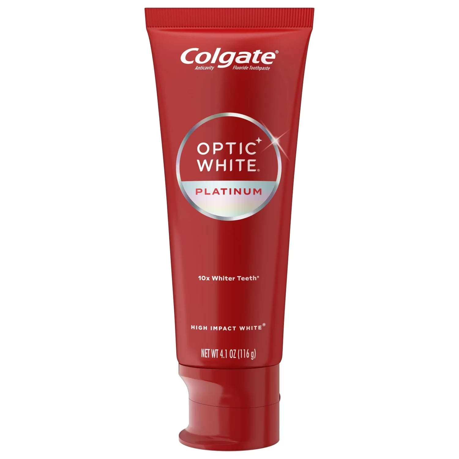 Colgate Optic White Platinum Teeth Whitening Toothpaste - 116 g | Shop authentic international groceries from the USA, UK & Asia in Ghana. Get your favorite snacks, cereals, sauces, and household essentials delivered fast in Accra and across Ghana. Same-day delivery available. WhatsApp: 055-354-7661