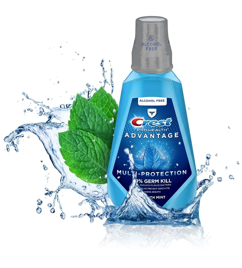Crest Pro-Health Advantage Multi-Protection Mouthwash, Smooth Mint - 1 L | Buy American, UK & Asian Groceries in Ghana | Fast Delivery in Accra & Nationwide
Shop authentic international groceries from the USA, UK & Asia in Ghana. Get your favorite snacks, cereals, sauces, and household essentials delivered fast in Accra and across Ghana. Same-day delivery available. WhatsApp: 055-354-7661