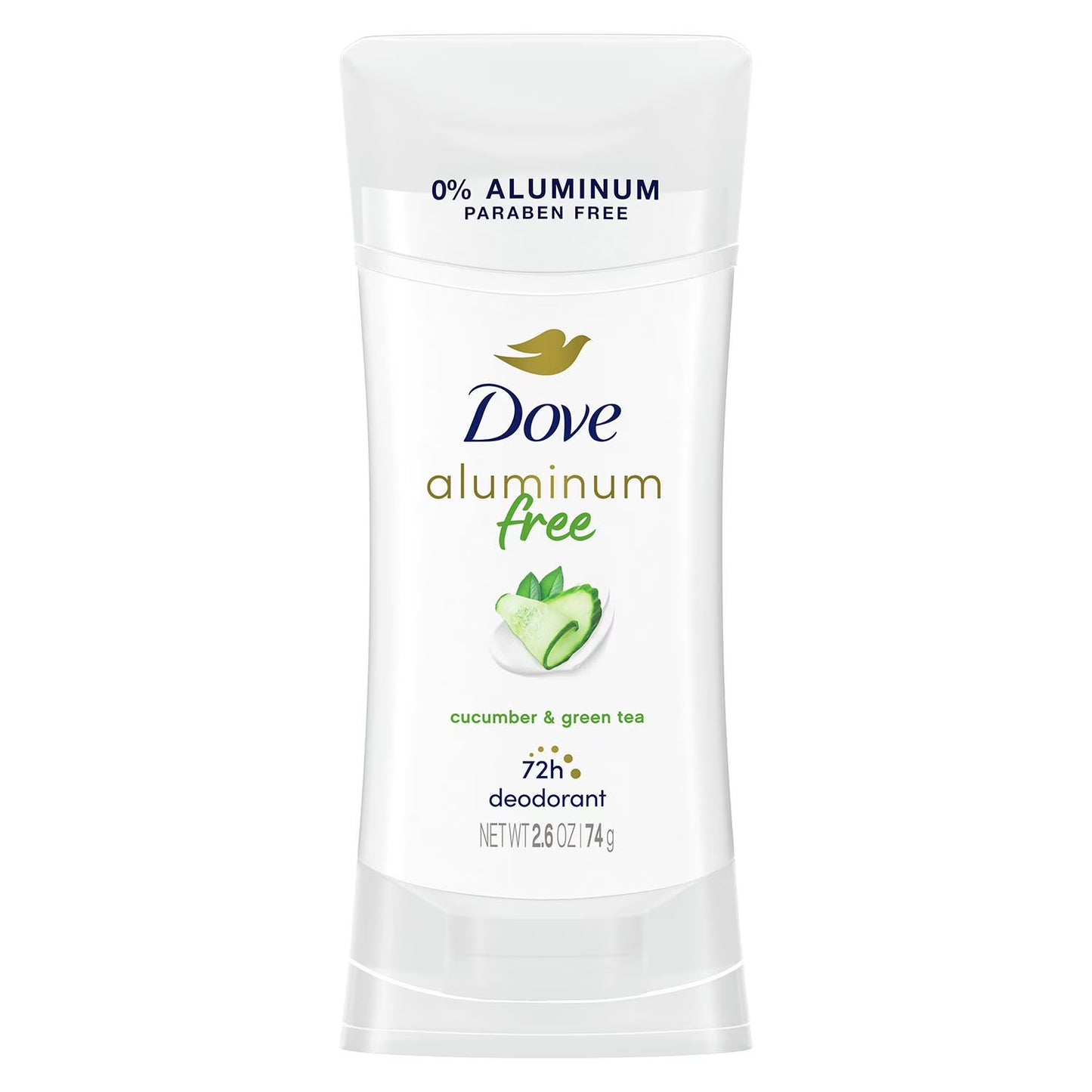 Dove 0% Aluminum Deodorant, Cucumber and Green Tea - 74 g | Shop authentic international groceries from the USA, UK & Asia in Ghana. Get your favorite snacks, cereals, sauces, and household essentials delivered fast in Accra and across Ghana. Same-day delivery available. WhatsApp: 055-354-7661
