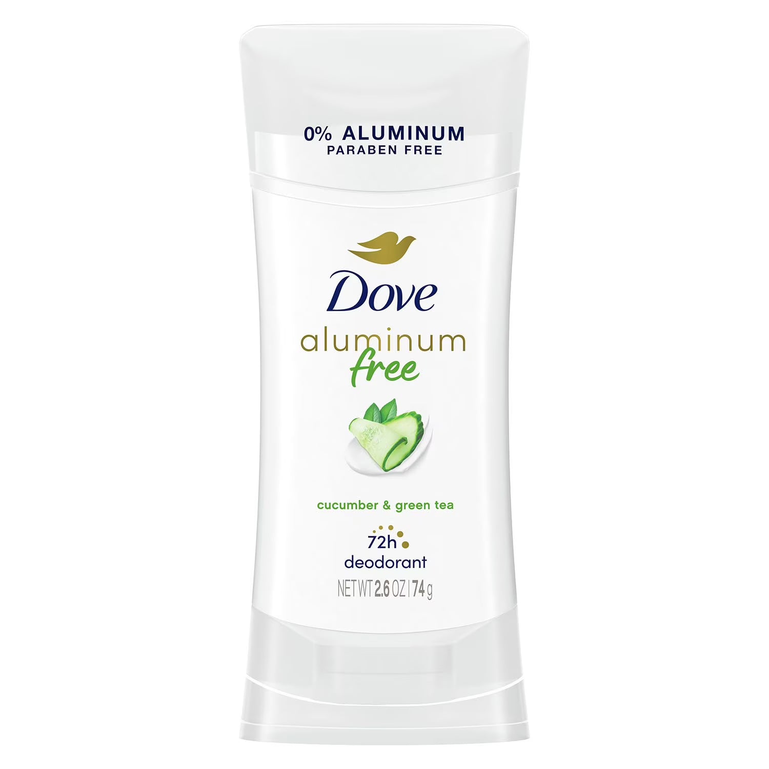 Dove 0% Aluminum Deodorant, Cucumber and Green Tea - 74 g | Shop authentic international groceries from the USA, UK & Asia in Ghana. Get your favorite snacks, cereals, sauces, and household essentials delivered fast in Accra and across Ghana. Same-day delivery available. WhatsApp: 055-354-7661