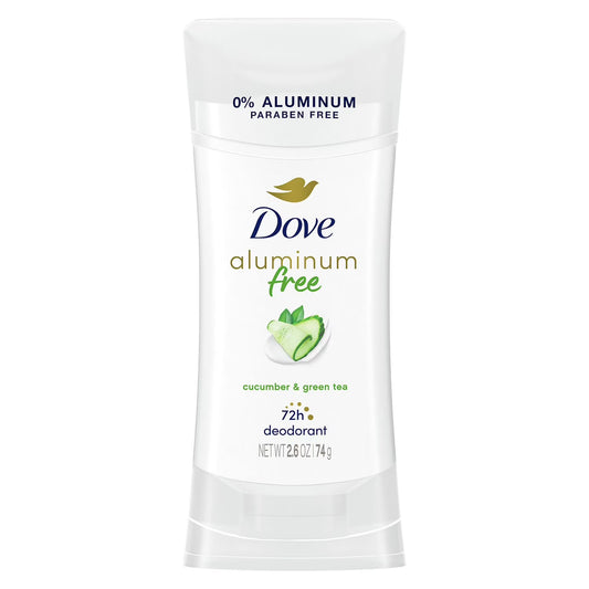 Dove 0% Aluminum Deodorant, Cucumber and Green Tea - 74 g | Shop authentic international groceries from the USA, UK & Asia in Ghana. Get your favorite snacks, cereals, sauces, and household essentials delivered fast in Accra and across Ghana. Same-day delivery available. WhatsApp: 055-354-7661