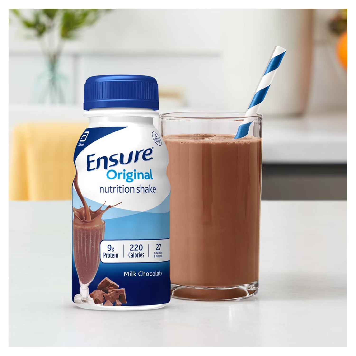 Ensure Original Milk Chocolate Nutrition Shake - 12 pack | Shop authentic international groceries from the USA, UK & Asia in Ghana. Get your favorite snacks, cereals, sauces, and household essentials delivered fast in Accra and across Ghana. Same-day delivery available. WhatsApp: 055-354-7661