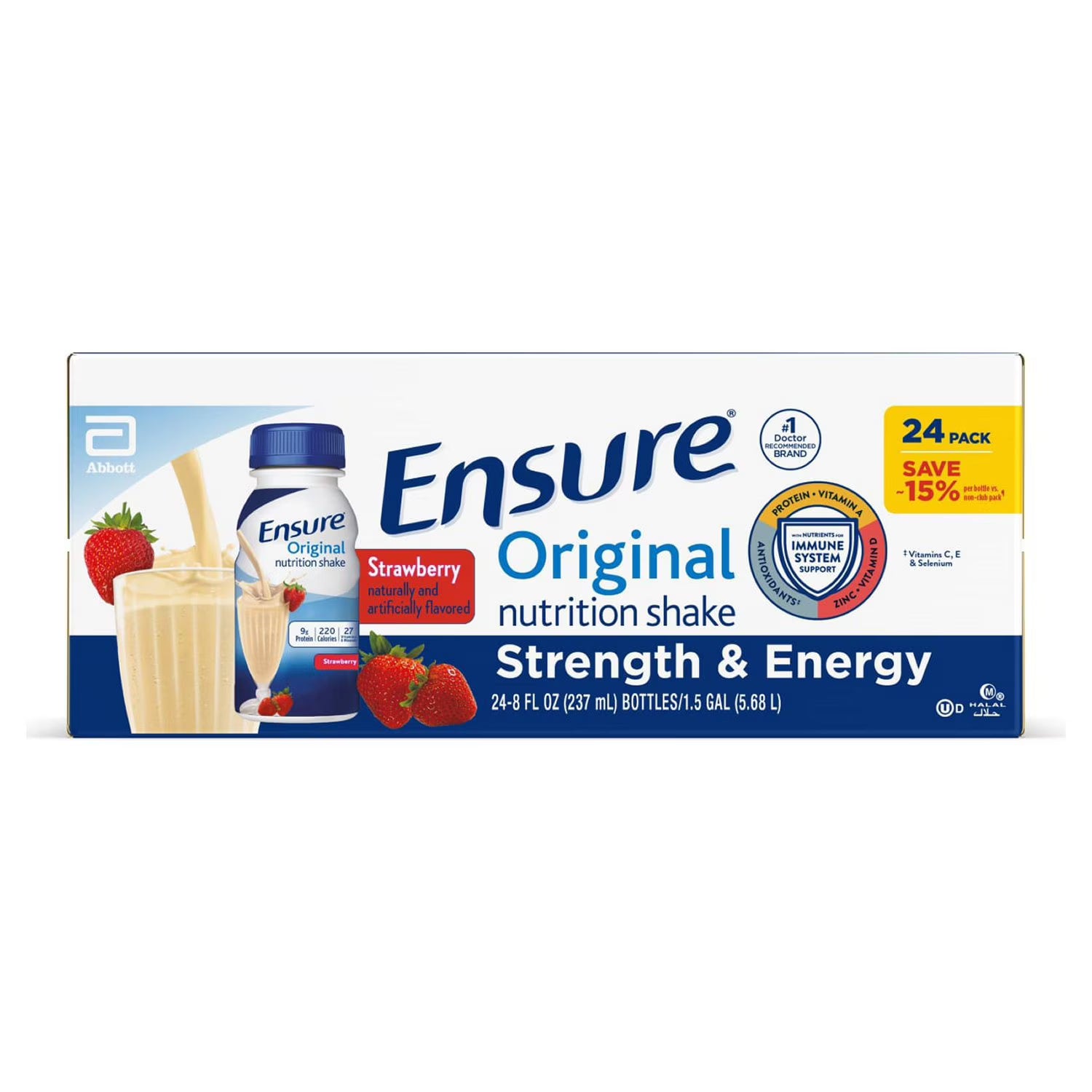 Ensure Original Strawberry Nutrition Shake - 24 pack | Buy American, UK & Asian Groceries in Ghana | Fast Delivery in Accra & Nationwide
Shop authentic international groceries from the USA, UK & Asia in Ghana. Get your favorite snacks, cereals, sauces, and household essentials delivered fast in Accra and across Ghana. Same-day delivery available. WhatsApp: 055-354-7661