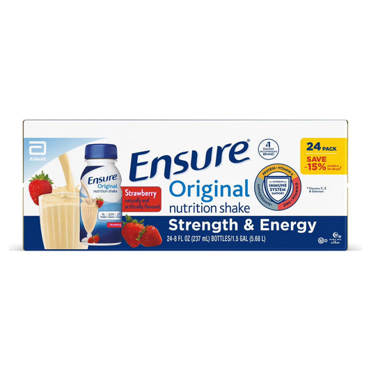 Ensure Original Strawberry Nutrition Shake - 24 pack | Buy American, UK & Asian Groceries in Ghana | Fast Delivery in Accra & Nationwide
Shop authentic international groceries from the USA, UK & Asia in Ghana. Get your favorite snacks, cereals, sauces, and household essentials delivered fast in Accra and across Ghana. Same-day delivery available. WhatsApp: 055-354-7661