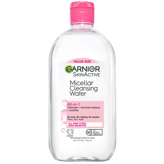 Garnier Micellar Water Hydrating Facial Cleanser & Makeup Remover - 700 ml | Shop authentic international groceries from the USA, UK & Asia in Ghana. Get your favorite snacks, cereals, sauces, and household essentials delivered fast in Accra and across Ghana. Same-day delivery available. WhatsApp: 055-354-7661