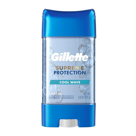 Gillette 6 in 1 Deodorant for Men Clear Gel Antiperspirant, Cool Wave - 107 g | Shop authentic international groceries from the USA, UK & Asia in Ghana. Get your favorite snacks, cereals, sauces, and household essentials delivered fast in Accra and across Ghana. Same-day delivery available. WhatsApp: 055-354-7661