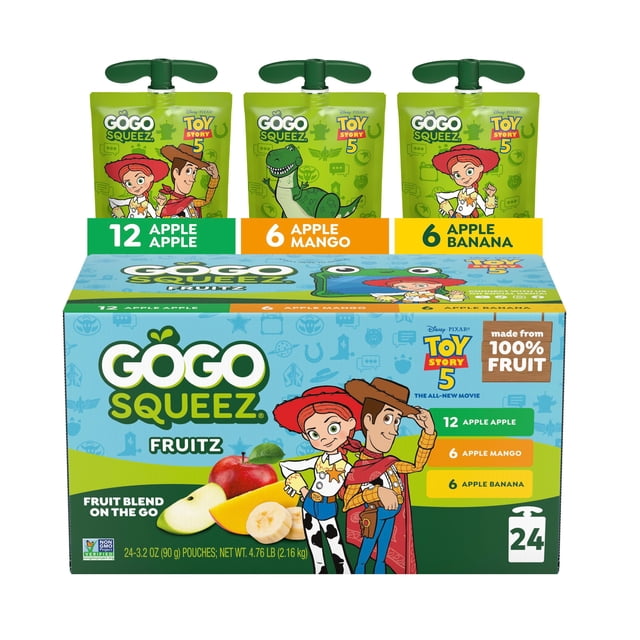 GoGo Squeez Toy Story, Variety Pack - 24 pk | Shop authentic international groceries from the USA, UK & Asia in Ghana. Get your favorite snacks, cereals, sauces, and household essentials delivered fast in Accra and across Ghana. Same-day delivery available. WhatsApp: 055-354-7661