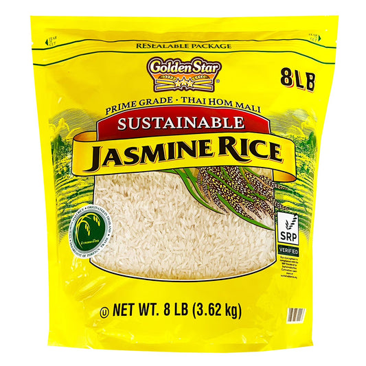 Golden Star Prime Grade Thai Hom Mali Sustainable Jasmine Rice - 8 lb | Buy American, UK & Asian Groceries in Ghana | Fast Delivery in Accra & Nationwide
Shop authentic international groceries from the USA, UK & Asia in Ghana. Get your favorite snacks, cereals, sauces, and household essentials delivered fast in Accra and across Ghana. Same-day delivery available. WhatsApp: 055-354-7661