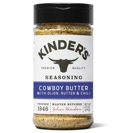 Kinder's Cowboy Butter Seasoning - 274 g | Shop authentic international groceries from the USA, UK & Asia in Ghana. Get your favorite snacks, cereals, sauces, and household essentials delivered fast in Accra and across Ghana. Same-day delivery available. WhatsApp: 055-354-7661