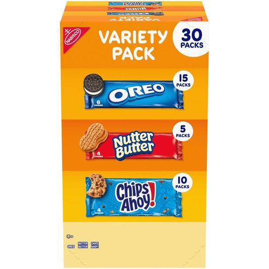 Nabisco Cookie Variety Pack - 30 pk | Shop authentic international groceries from the USA, UK & Asia in Ghana. Get your favorite snacks, cereals, sauces, and household essentials delivered fast in Accra and across Ghana. Same-day delivery available. WhatsApp: 055-354-7661