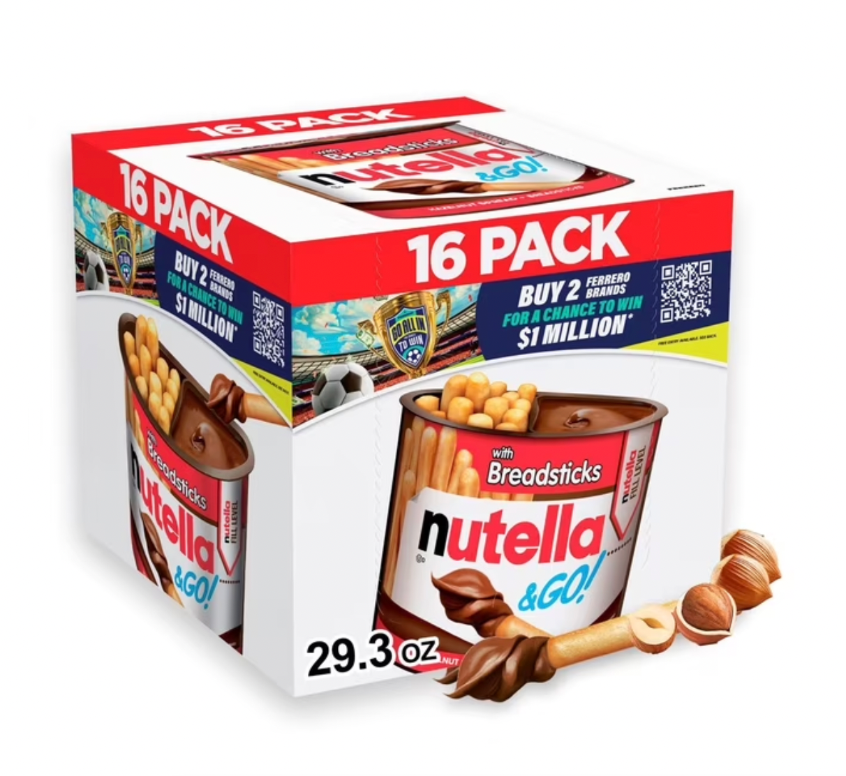 Nutella & GO! Hazelnut and Cocoa Spread + Breadsticks - 16 pk | Buy American, UK & Asian Groceries in Ghana | Fast Delivery in Accra & Nationwide
Shop authentic international groceries from the USA, UK & Asia in Ghana. Get your favorite snacks, cereals, sauces, and household essentials delivered fast in Accra and across Ghana. Same-day delivery available. WhatsApp: 055-354-7661