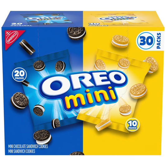 OREO Mini Mix Variety Pack Sandwich Cookies - 30 pk | Shop authentic international groceries from the USA, UK & Asia in Ghana. Get your favorite snacks, cereals, sauces, and household essentials delivered fast in Accra and across Ghana. Same-day delivery available. WhatsApp: 055-354-7661
