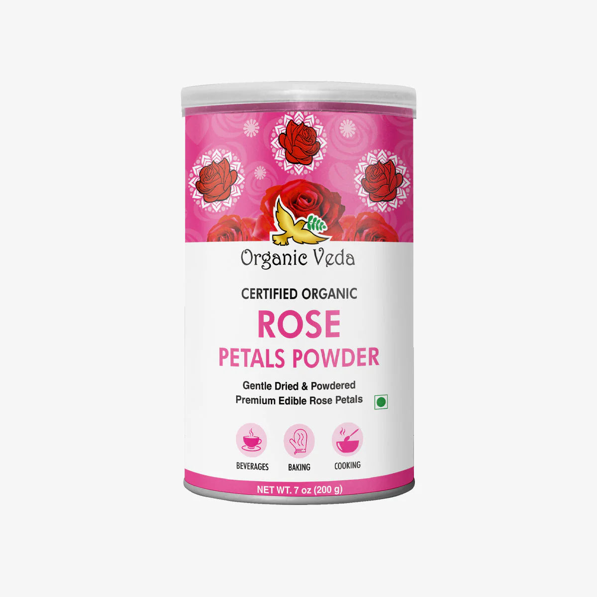 Organic Veda Rose Petals Powder - 200 g | Shop authentic international groceries from the USA, UK & Asia in Ghana. Get your favorite snacks, cereals, sauces, and household essentials delivered fast in Accra and across Ghana. Same-day delivery available. WhatsApp: 055-354-7661