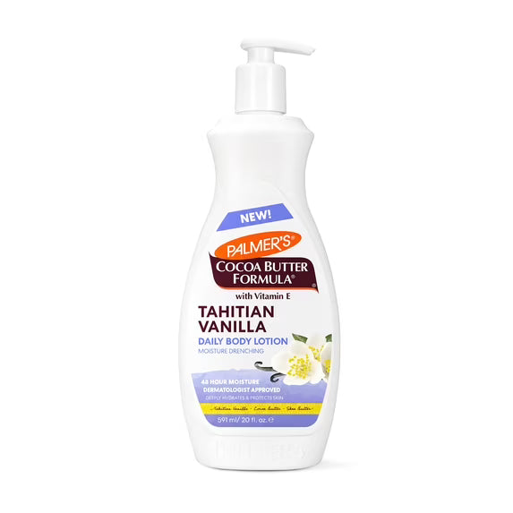 Palmer's Cocoa Butter Formula Body Lotion, Tahitian Vanilla - 591 ml | Shop authentic international groceries from the USA, UK & Asia in Ghana. Get your favorite snacks, cereals, sauces, and household essentials delivered fast in Accra and across Ghana. Same-day delivery available. WhatsApp: 055-354-7661