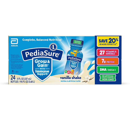 PediaSure Grow and Gain Nutrition Shake for Kids, Vanilla - 24 pk | Shop authentic international groceries from the USA, UK & Asia in Ghana. Get your favorite snacks, cereals, sauces, and household essentials delivered fast in Accra and across Ghana. Same-day delivery available. WhatsApp: 055-354-7661