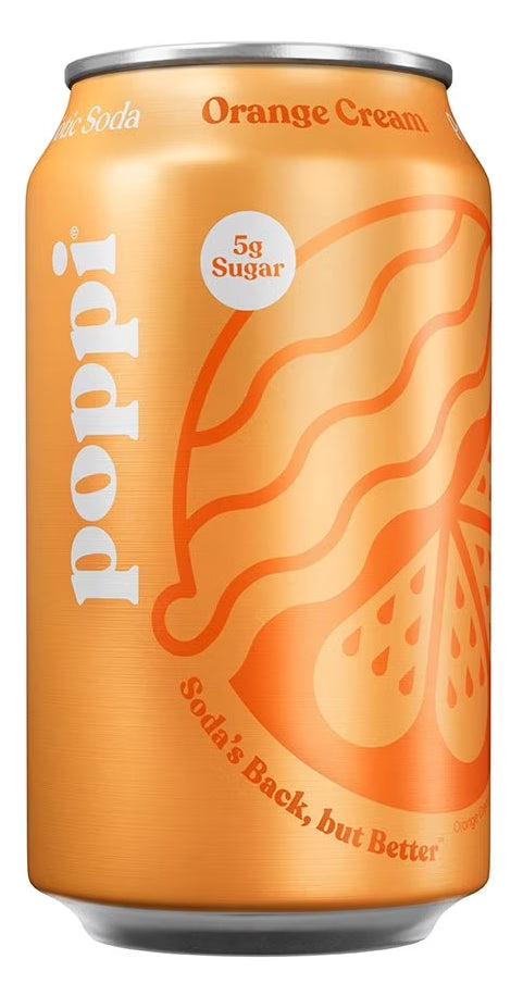 Poppi Prebiotic Orange Cream Soda - 5 pk | Shop authentic international groceries from the USA, UK & Asia in Ghana. Get your favorite snacks, cereals, sauces, and household essentials delivered fast in Accra and across Ghana. Same-day delivery available. WhatsApp: 055-354-7661