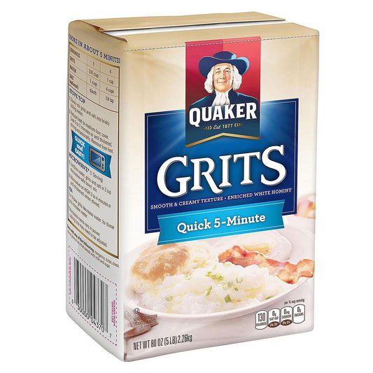 Quaker Quick 5-Minute Grits - 5 lb | Buy American, UK & Asian Groceries in Ghana | Fast Delivery in Accra & Nationwide
Shop authentic international groceries from the USA, UK & Asia in Ghana. Get your favorite snacks, cereals, sauces, and household essentials delivered fast in Accra and across Ghana. Same-day delivery available. WhatsApp: 055-354-7661