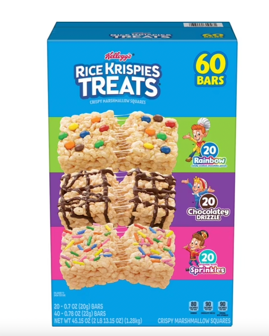 Rice Krispies Treats Squares, Variety Pack - 60 Bars