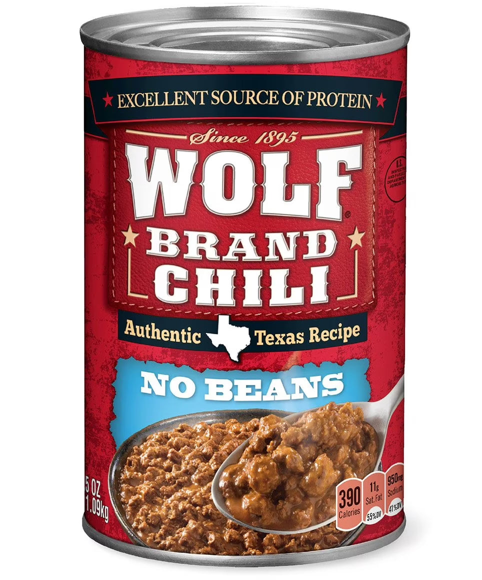 Wolf Brand "No Bean" Chili - 15oz | Buy American, UK & Asian Groceries in Ghana | Fast Delivery in Accra & Nationwide
Shop authentic international groceries from the USA, UK & Asia in Ghana. Get your favorite snacks, cereals, sauces, and household essentials delivered fast in Accra and across Ghana. Same-day delivery available. WhatsApp: 055-354-7661